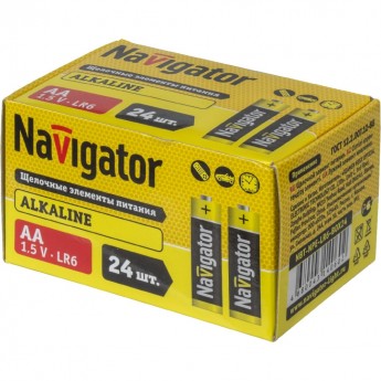 Батарейки NAVIGATOR серии NBT-NPE-LR6-BOX24 щелочные Батарейки NAVIGATOR серии NBT-NPE-LR6-BOX24 щелочные