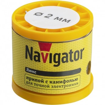 Припой с канифолью NAVIGATOR NEM-Pos02-61K-2-K200 (POS-61, KATYSHKA, 2 MM, 200 GR)