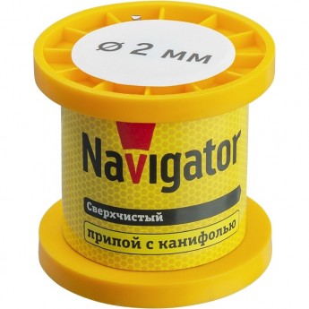 Припой с канифолью NAVIGATOR NEM-Pos02-63K-2-K50 (POS-63, KATYSHKA, 2 MM, 50 GR)