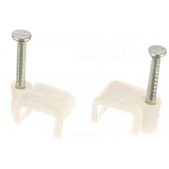 Скоба NAVIGATOR 8мм плоская пластиковая (50шт)